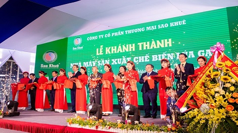 Lễ Khánh thành nhà máy sản xuất chế biến lúa gạo Sao Khuê